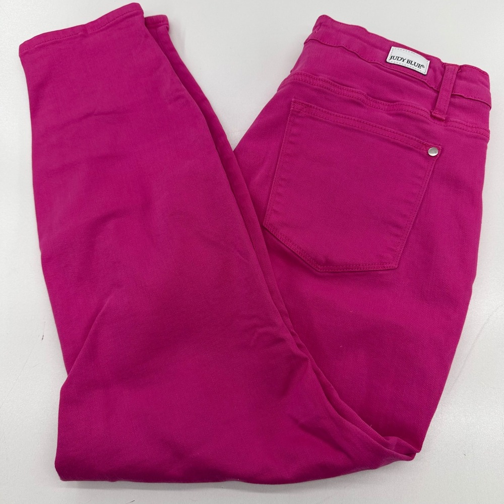Judy Blue Neon Pink High Waist Skinny Jeans Women 16W JB88456 Stretch Denim
